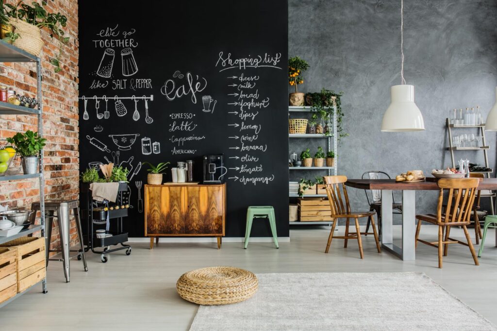 farba tablicowa w kuchni